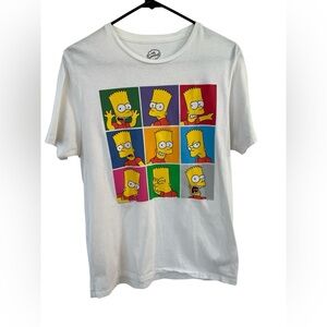 The Simpsons Pop Art Bart Tee Size L | Graphic Cartoon Shirt